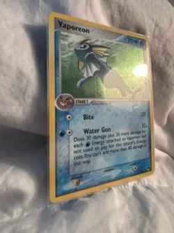Vaporeon Holo Rare Pop Series 3, Card 006/017, Lp/NM Condition - Image 2