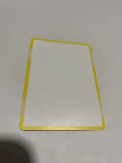 Pokemon Blank Filler Card With Yellow Border Good Condition - Image 1
