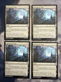 4x Emergence Zone- War of the Spark- NM- Mtg Magic The Gathering- Playset - Image 1