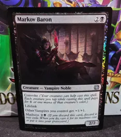 magic the gathering - FOIL! - Markov Baron - Creature - Vampire Noble - Uncommon - Image 1