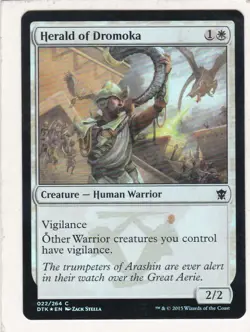 Magic: MTG: Dragons of Tarkir: Foil: Herald of Dromoka - Image 1