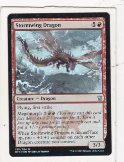 Magic: MTG: Dragons of Tarkir: Foil: Stormwing Dragon - Image 1