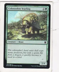 Magic: MTG: Dragons of Tarkir: Foil: Colossodon Yearling - Image 1