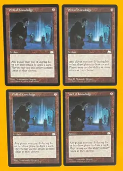 MTG WELL OF KNOWLEDGE (x4) Weatherlight (OldManMTG 005-500) - Image 1