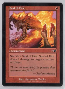 1x Seal of Fire - Nemesis - Light Play - Image 1