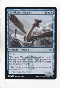 Magic: MTG: Fate Reforged: Foil: Mindscour Dragon - Image 1