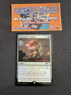 Magic Eggnogger's 'Stache FOIL - Happy Holidays 2024 Special Occasion MTG 🎄 - Image 1