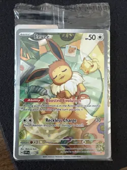 Pokemon TCG Eevee Promo Card SVP 173 Holo Rare Sealed - Image 1