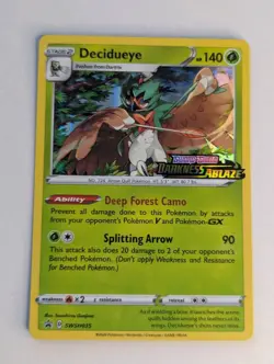 Decidueye (Prerelease) SWSH035 SWSH: Sword & Shield Promo Cards Pokemon Holo LP - Image 1