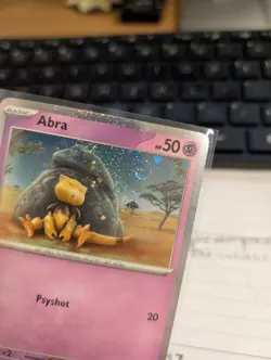 Pokemon 151 Cosmos Holo Swirl 🍥 Abra 063/165 - Image 2