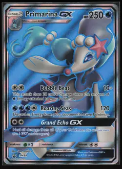 Pokemon Primarina GX - Promo Holo SM Promos SM39 NM - Image 1