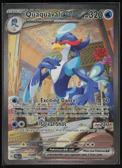 Pokemon Quaquaval ex Unlimited SV02: Paldea Evolved 260/193 NM - Image 1