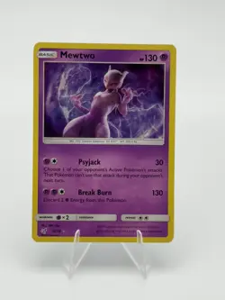 Mewtwo 12/18 Detective Pikachu Pokemon TCG NM - Image 1