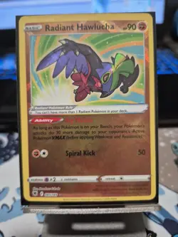 Pokemon TCG Radiant Hawlucha Astral Radiance Holo Card 081/189 - Image 1