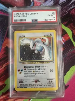 Pokemon Neo Genesis Lugia Holo #9 PSA 6 EX MT 2000 Vintage - Image 1