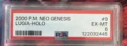 Pokemon Neo Genesis Lugia Holo #9 PSA 6 EX MT 2000 Vintage - Image 3