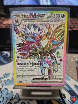 Pokemon TCG Hydreigon EX Surging Sparks Ultra Rare Card 223/191 - Image 1