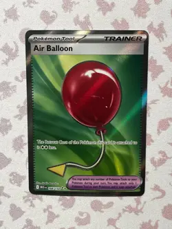 Pokemon TCG Air Balloon Full Art Ultra Rare 166/132 Mega Evolution EN NM - Image 1