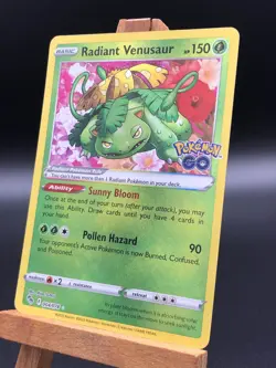 Pokemon GO Radiant Venusaur Strahlendes Bisaflor Holo English 004/078 NM-MT - Image 4