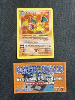 🔥Charizard 4/102 Holo Rare SHADOWLESS ✨ Unlimited WOTC Pokemon Base Set - LP‼ - Image 1