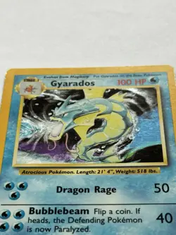 Pokemon TCG Gyarados Base Set 6/102 Holo Unlimited Holo Rare LP Excellent! - Image 3