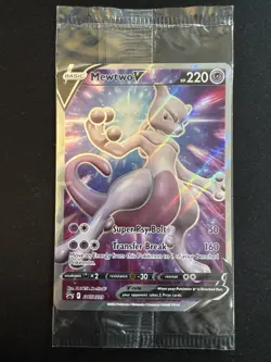Mewtwo V 229 Full Art Pokemon TCG SWSH Black Star Promos 2022 Sealed English - Image 1