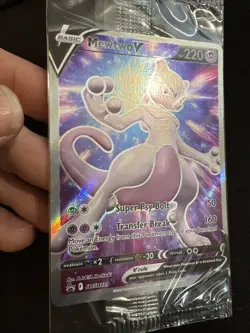 Mewtwo V 229 Full Art Pokemon TCG SWSH Black Star Promos 2022 Sealed English - Image 3