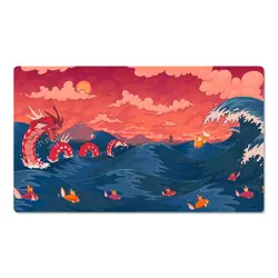 Pokemon Table Playmat Shining Gyarados TCG CCG Play Pad Trading Card Game Mat - Image 1