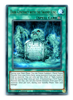 Dark Contract with the Swamp King - GFP2-EN160 Ultra Rare - 1st Edition Yugioh - Image 1