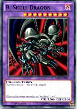 B. Skull Dragon - MIL1-EN011 - - Common - 1st Edition - Yugioh - Image 1