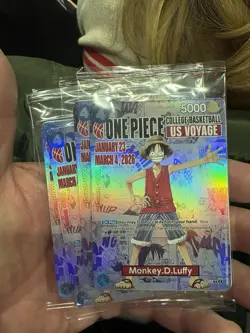 One Piece Monkey.D.Luffy US Voyage College Basketball Promo Rutgers St. John’s - Image 1