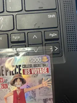 One Piece Monkey.D.Luffy College Basketball Promo Card + Rutgers Poster PRESALE - Image 3