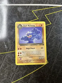 Pokemon Card - Dark Machamp Team Rocket 27/82 Rare - Image 1