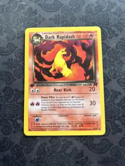 Dark Rapidash Pokemon Card 1st Edition 44/82 Team Rocket - Image 1