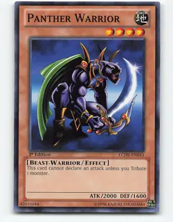 Panther Warrior #LCJW-EN043 1st Edition Yugioh Card - Image 1