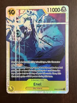 Enel EB02-052 English SR Extra Booster: Anime 25th Collection One Piece Card - Image 1