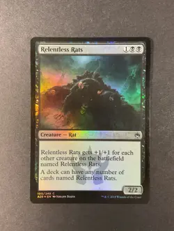 Relentless Rats - Foil - Masters 25 - Magic the Gathering - MTG - Image 1