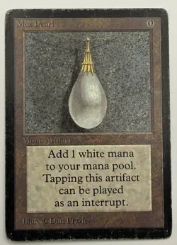 Mox Pearl, Beta Edition, Heavily Played - Image 1