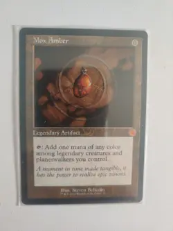 Magic the Gathering Mox Amber Legendary Artifact the Brothers' War 2022 - Image 1