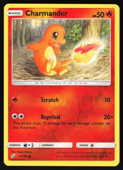 Charmander (11) 11/181 Pokemon SM - Team Up Reverse Holo Common NM - Image 1