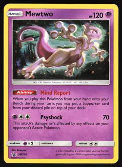 Mewtwo SM214 Pokemon SM Promos Promo LP Back NM Front - Image 1