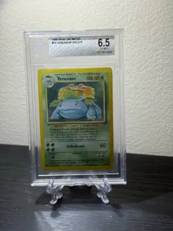 1999 Pokemon Base Unlimited Set Venusaur Holo BGS 6.5 #15 - Image 1