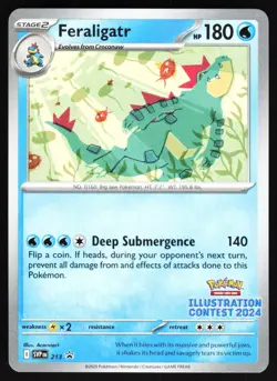 Feraligatr - (Illustration Contest 2024) 213 Pokemon Promo NM - Image 1