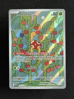 Shuckle 136/132 - ME01: Mega Evolution Pokemon Illustration Rare Holo NM - Image 1