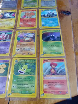 Vintage Pokemon Card Lot E-Series Charmander Bulbasaur Magikarp 34 Cards Holo - Image 2