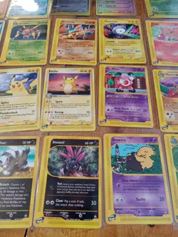 Vintage Pokemon Card Lot E-Series Charmander Bulbasaur Magikarp 34 Cards Holo - Image 3