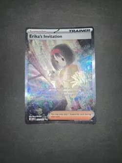 Pokemon TCG Scarlet & Violet Trainer Supporter Erika's Invitation 203/165 - Image 1