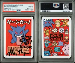 Gengar 2019 Old Maid Babanuki Promo Gem Mint Pokemon Auto 10 Mark Thompson PSA 9 - Image 3