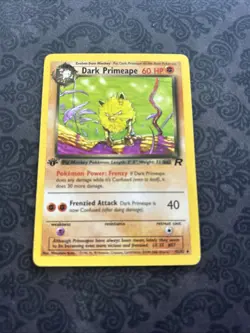 Pokemon TCG Dark Primeape 43/82 1st Edition Team Rocket - Image 1