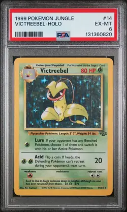 1999 POKEMON JUNGLE #14 VICTREEBEL-HOLO PSA 6 - Image 1